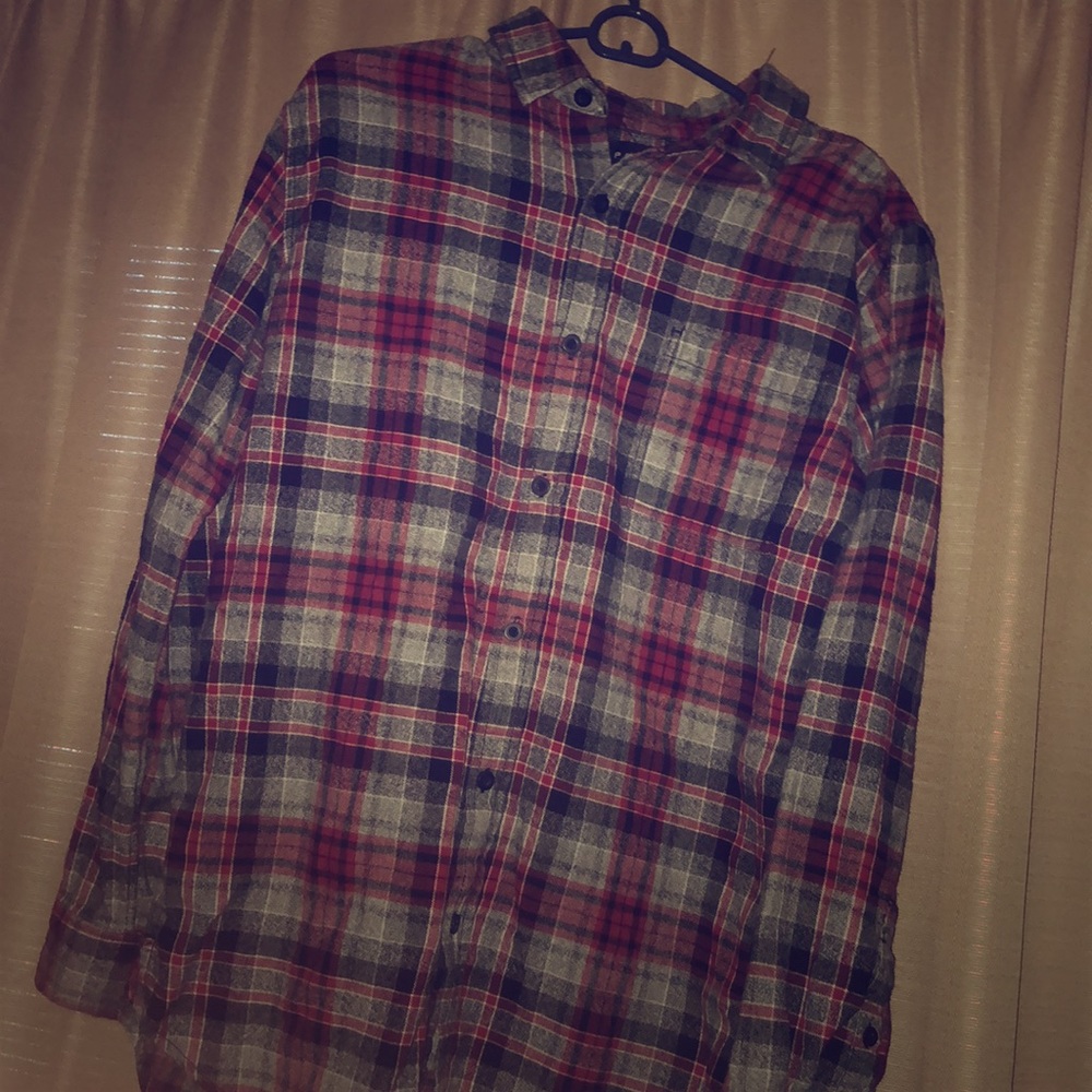 long sleeve button down PacSun Medium flannel top